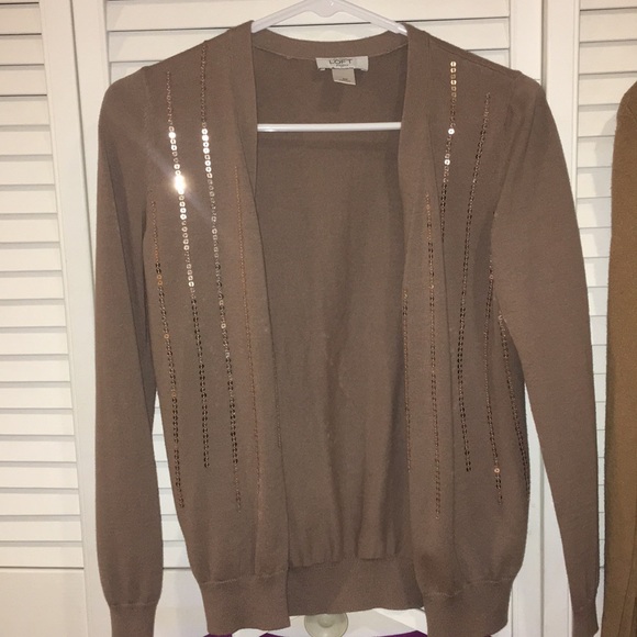 💝DONATED💝 LOT of 4 LOFT Sweaters Cardigan Tops - Picture 9 of 13